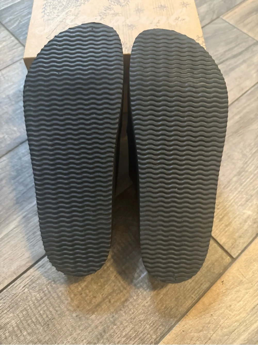 Free People Sidelines Flatform Slides in Black